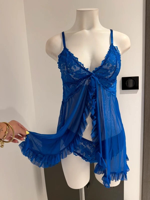 Très Jolie Nuisette Bleu Taille L
