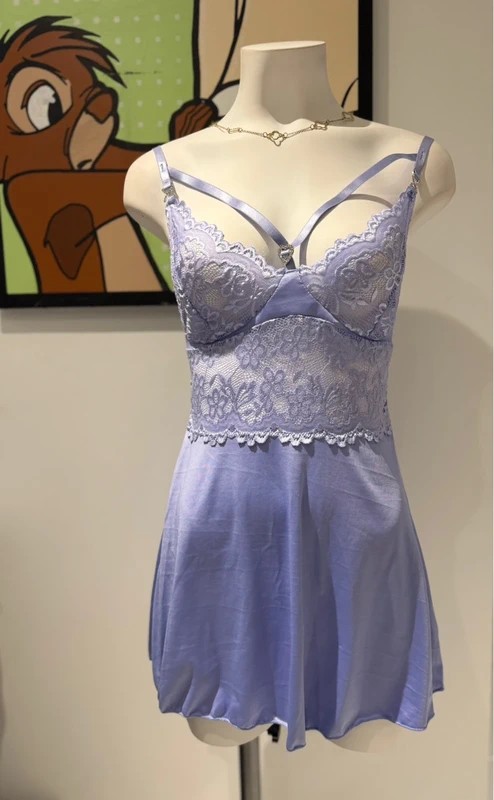 Chemise de Nuit Violette Taille L