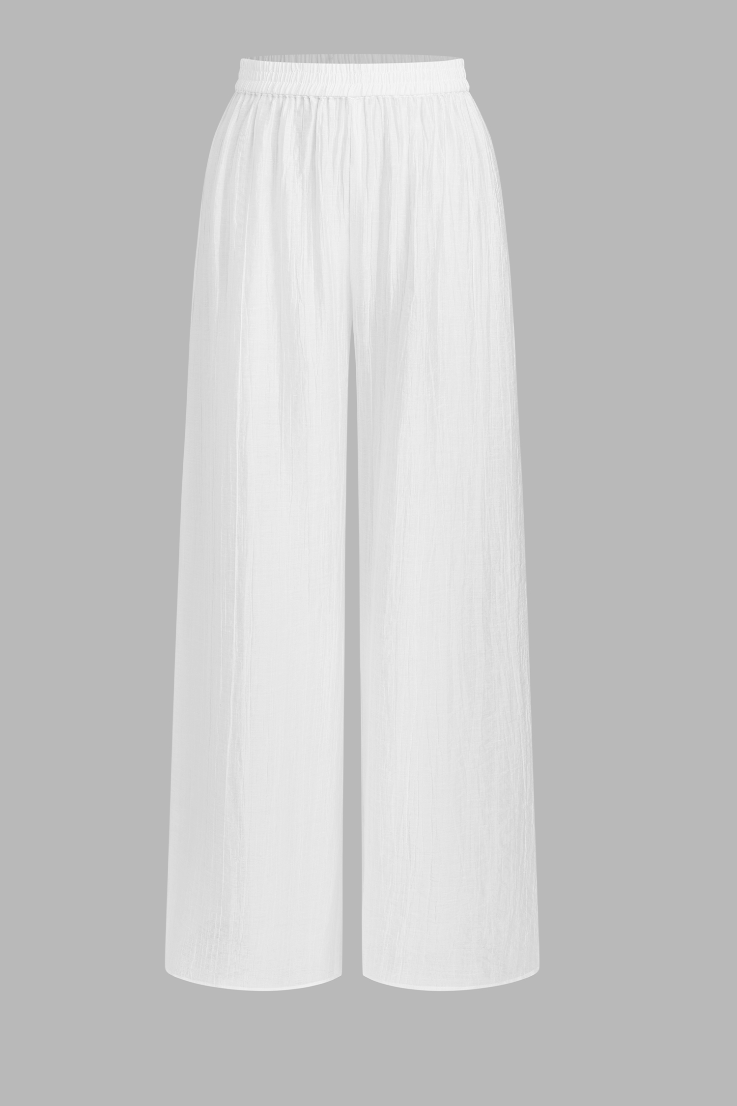 x JOJO pantalon cover-up taille élastiquée jambe large