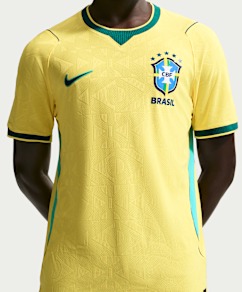 Maillot de foot Nike Aero-FIT Brésil 2026 Match Domicile pour homme - Canary/Light Menta/Geode Teal - Size XS